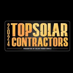 Solar Power World Top Solar Contractor 2024 badge