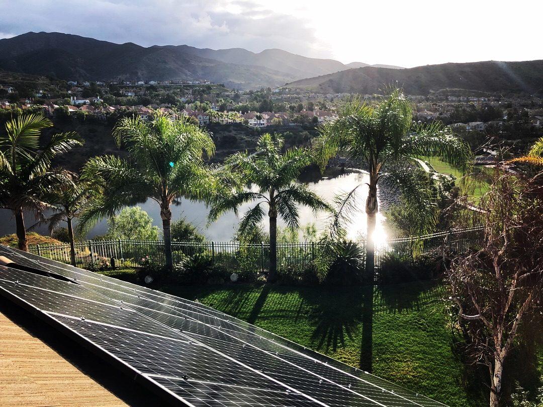 Solar array on a San Bernardino County Inland Empire home