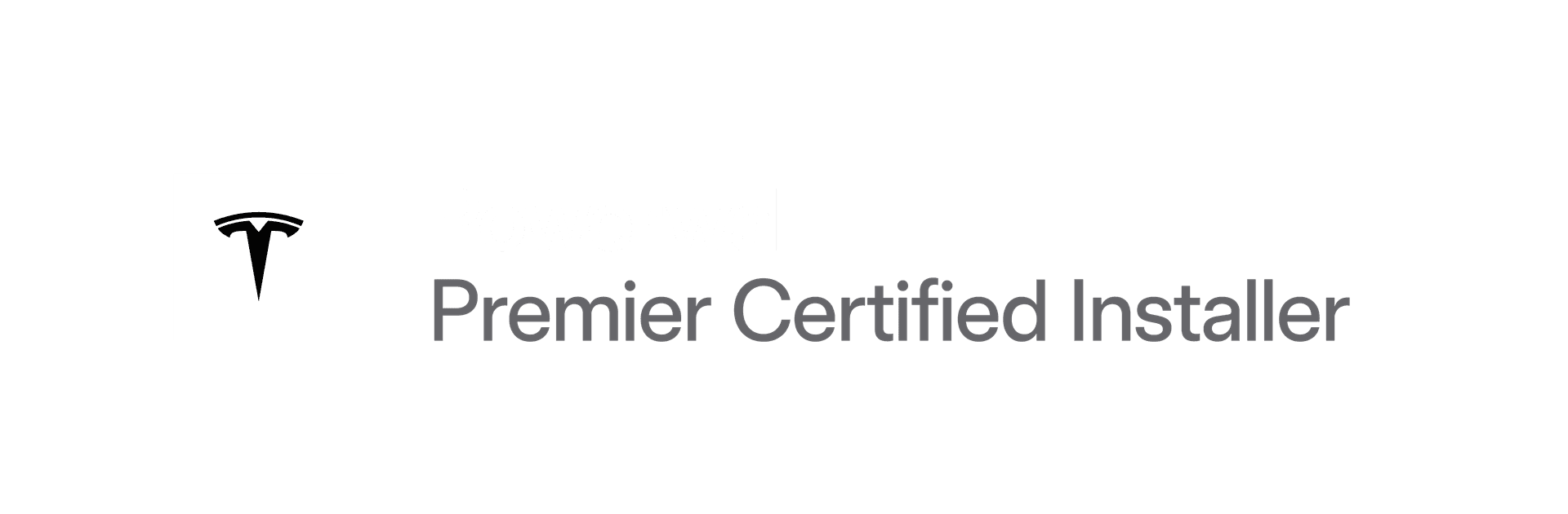 Tesla Powerwall Premier Certified Installer badge