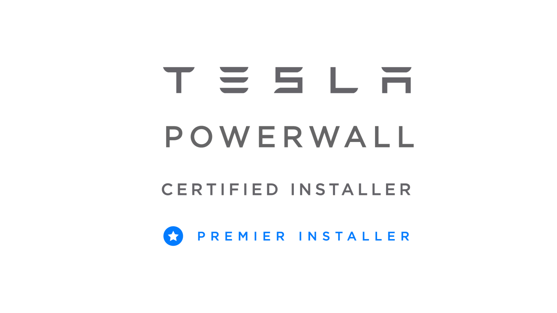 Tesla Powerwall Certified Installer Premier Installer