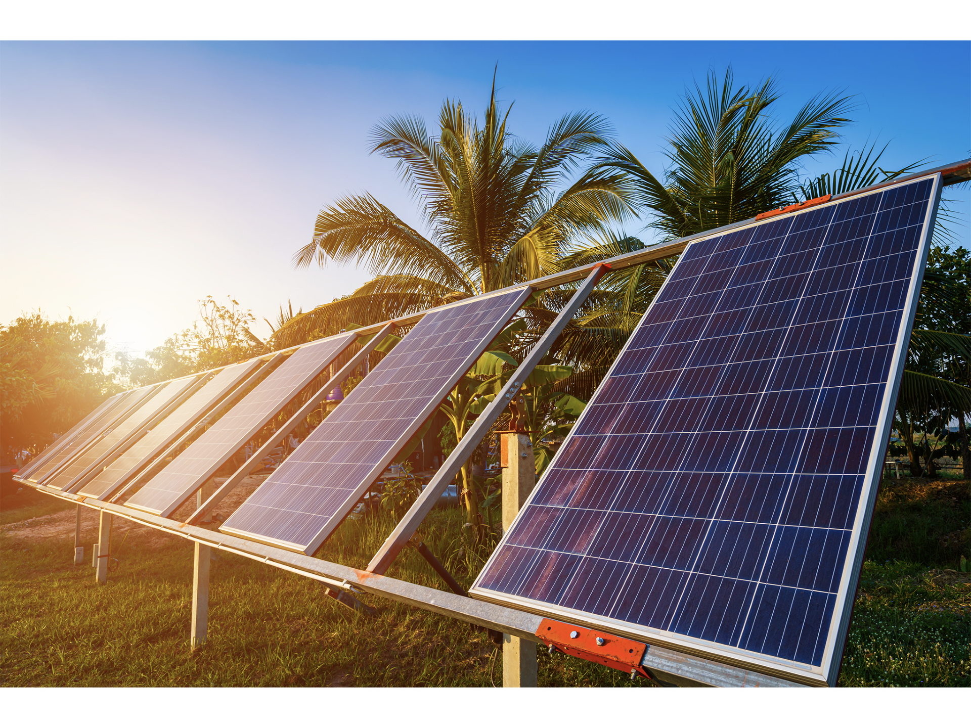 solar frame ground mounted solar system
